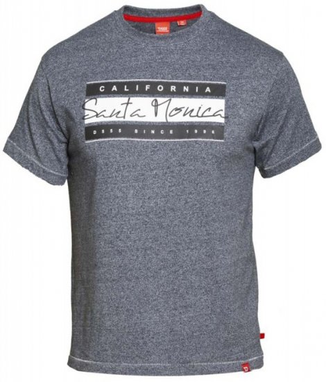 D555 Tempa T-shirt Navy Twist - Pólók - Nagyméretű pólók - 2XL-14XL