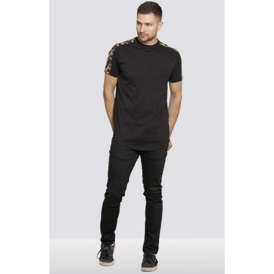 D555 Damien Couture T-shirt Black - Pólók - Nagyméretű pólók - 2XL-14XL