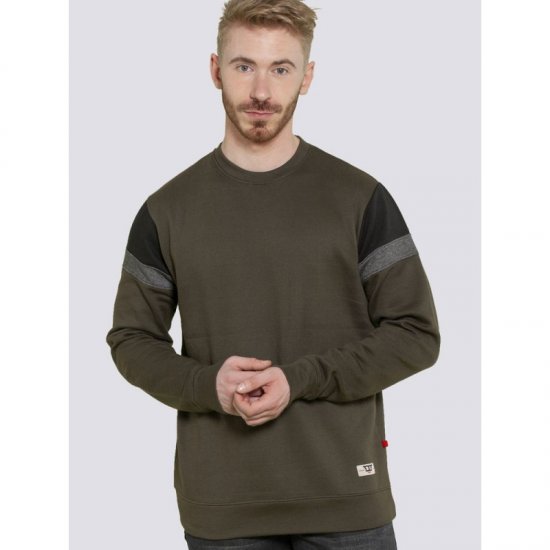 D555 Clermont Sweatshirt Khaki - Pulóverek & kapucnis pulóverek - Pulóverek & Kapucnis pulóver 2XL-12XL