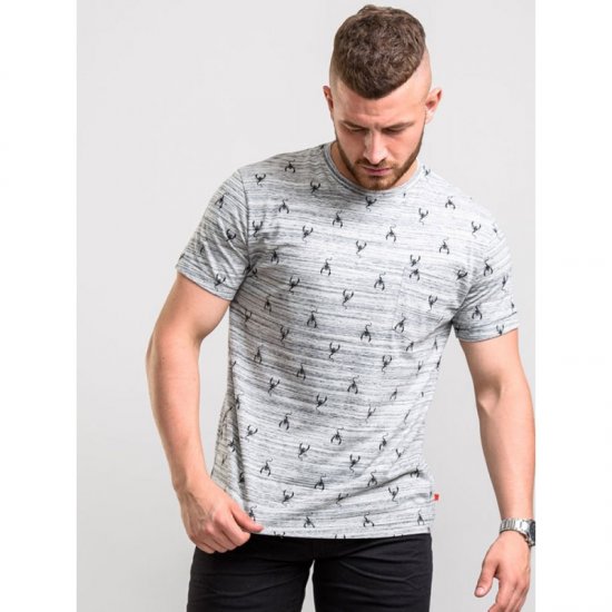 D555 Dario T-shirt Grey - Pólók - Nagyméretű pólók - 2XL-14XL