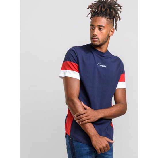 D555 Baker T-shirt Navy - Pólók - Nagyméretű pólók - 2XL-14XL