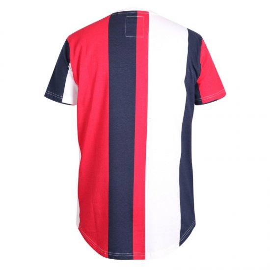D555 Bancroft T-shirt Red/Navy - Pólók - Nagyméretű pólók - 2XL-14XL