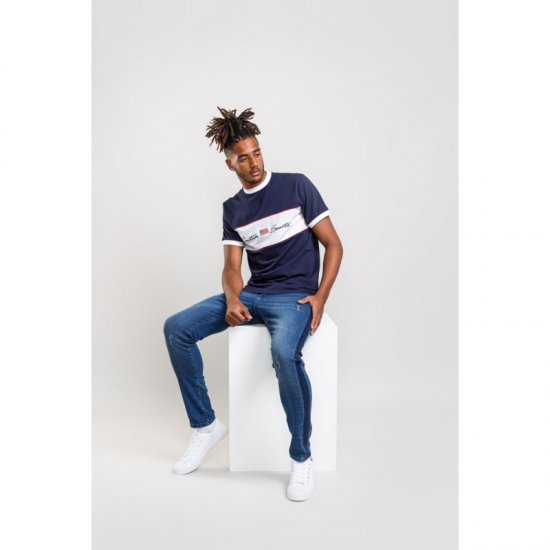 D555 Cullen T-shirt Navy - Pólók - Nagyméretű pólók - 2XL-14XL