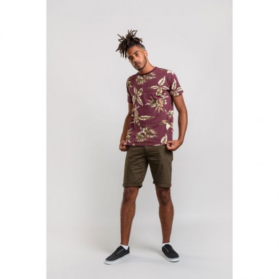 D555 Baxter T-shirt Wine-red - Pólók - Nagyméretű pólók - 2XL-14XL