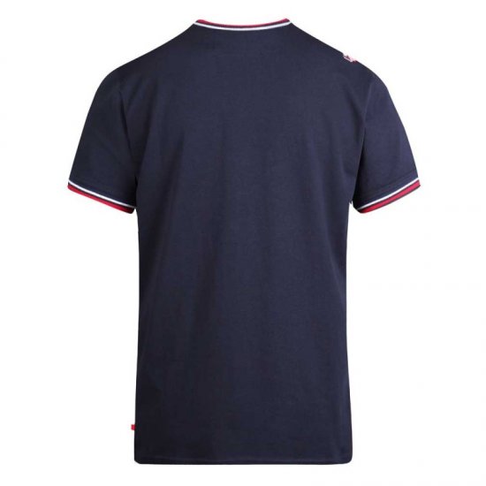 D555 Bates T-shirt Navy - Pólók - Nagyméretű pólók - 2XL-14XL