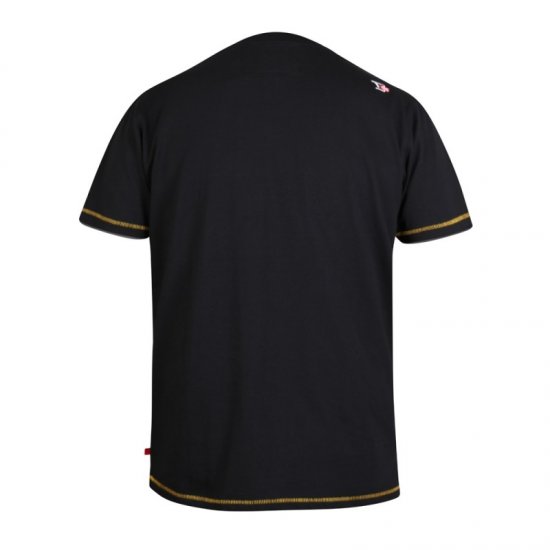 D555 Shelby T-shirt Black - Pólók - Nagyméretű pólók - 2XL-14XL