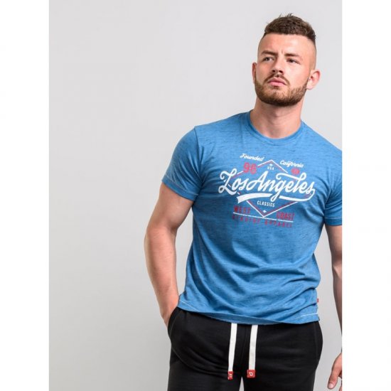D555 Shelton T-shirt Blue - Pólók - Nagyméretű pólók - 2XL-14XL