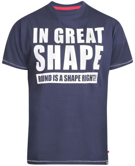 D555 Ronald T-shirt Navy - Pólók - Nagyméretű pólók - 2XL-14XL