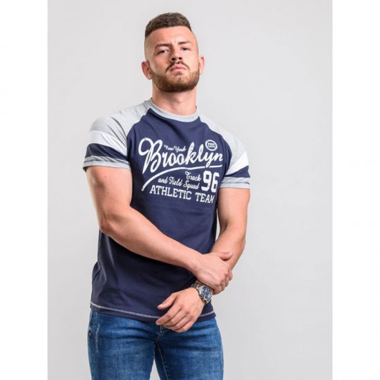 D555 Jones T-shirt Navy - Pólók - Nagyméretű pólók - 2XL-14XL