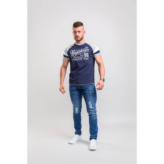 D555 Jones T-shirt Navy - Pólók - Nagyméretű pólók - 2XL-14XL