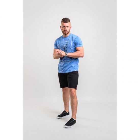 D555 Monty T-shirt Blue - Pólók - Nagyméretű pólók - 2XL-14XL