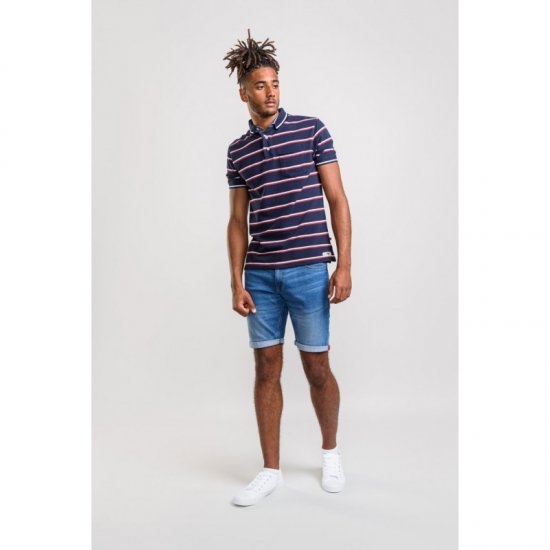 D555 Holmes Polo Navy - Pólóingek - Galléros Pólók 2XL-8XL - Pólóingek 2XL-8XL