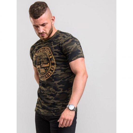 D555 Thompson T-shirt Jungle Camo - Pólók - Nagyméretű pólók - 2XL-14XL