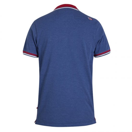 D555 Nigel Polo Denim Blue - Pólóingek - Galléros Pólók 2XL-8XL - Pólóingek 2XL-8XL