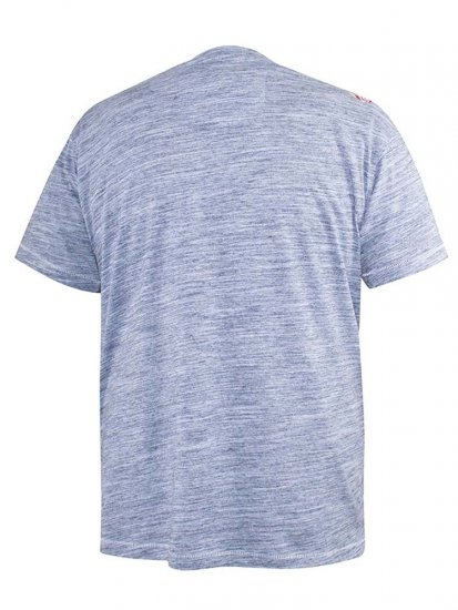 D555 Hobart LA Printed T-Shirt Blue - Pólók - Nagyméretű pólók - 2XL-14XL
