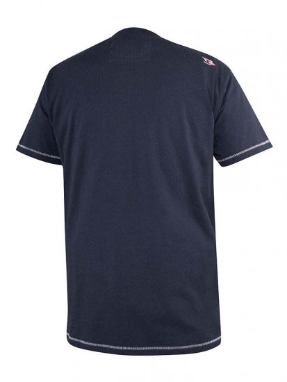 D555 Randwick San Francisco Printed T-Shirt Navy - Pólók - Nagyméretű pólók - 2XL-14XL