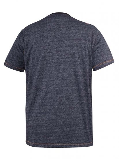 D555 Cairns Navy Fine Stripe Colorado Printed T-Shirt - Pólók - Nagyméretű pólók - 2XL-14XL