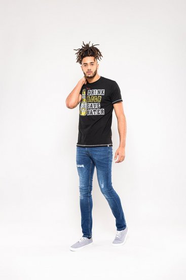 D555 Salford Save Water Drink Beer T-shirt Black - Pólók - Nagyméretű pólók - 2XL-14XL