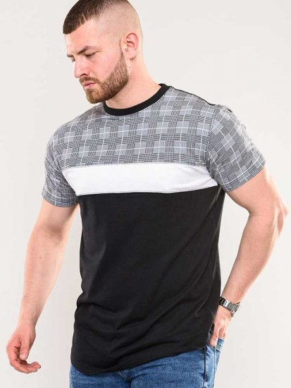 D555 Vista Couture Cut And Sew Curved Hem T-Shirt - Pólók - Nagyméretű pólók - 2XL-14XL