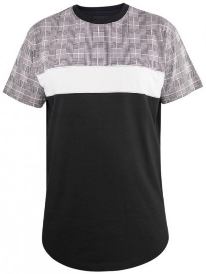 D555 Vista Couture Cut And Sew Curved Hem T-Shirt - Pólók - Nagyméretű pólók - 2XL-14XL