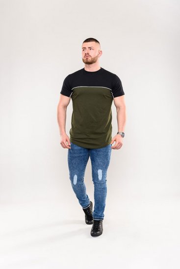 D555 Buckland Couture Cut And Sew Curved Hem T-Shirt - Pólók - Nagyméretű pólók - 2XL-14XL