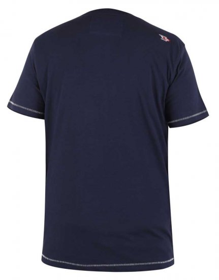 D555 Ashburton Printed T-Shirt - Pólók - Nagyméretű pólók - 2XL-14XL
