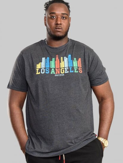 D555 Hemford Printed T-Shirt - Pólók - Nagyméretű pólók - 2XL-14XL