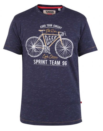 D555 Cheddar Euro Tour Bicycle Printed T-shirt - Pólók - Nagyméretű pólók - 2XL-14XL