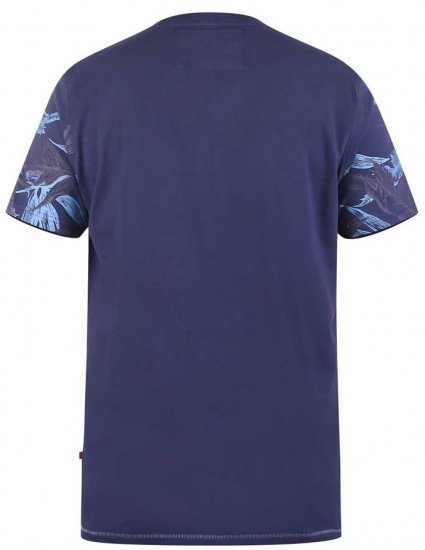D555 BROMLEY Floral Panel Printed T-Shirt - Pólók - Nagyméretű pólók - 2XL-14XL