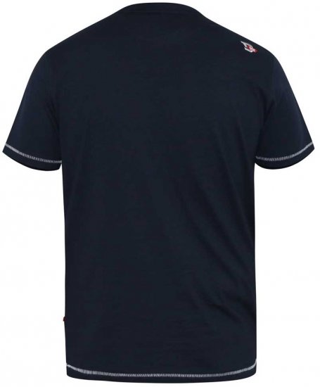 D555 DENTON Motorbike Printed T-Shirt - Pólók - Nagyméretű pólók - 2XL-14XL