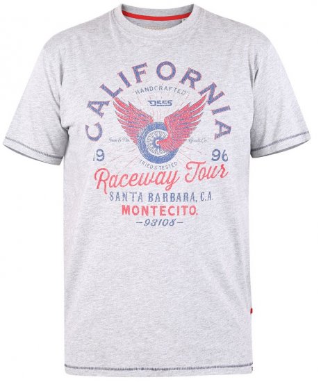 D555 BARTON Printed T-Shirt - Pólók - Nagyméretű pólók - 2XL-14XL