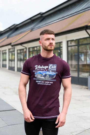 D555 BUCKHURST Vintage Cars T-Shirt - Pólók - Nagyméretű pólók - 2XL-14XL