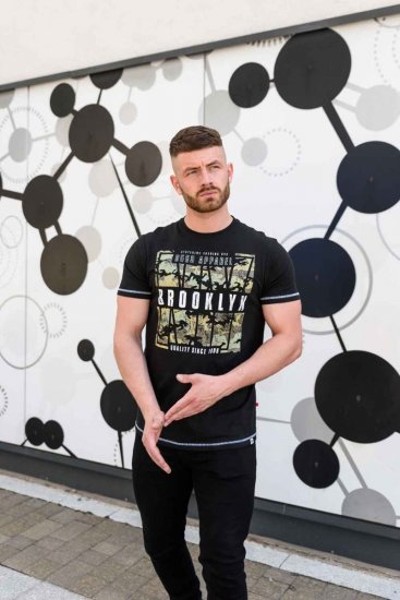 D555 BRICKET Camo Brooklyn T-Shirt - Pólók - Nagyméretű pólók - 2XL-14XL
