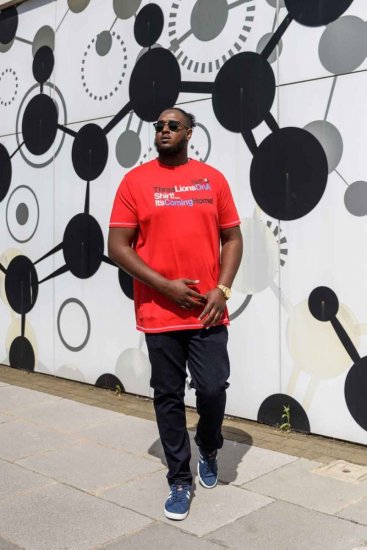 D555 LIONS England T-shirt - Pólók - Nagyméretű pólók - 2XL-14XL