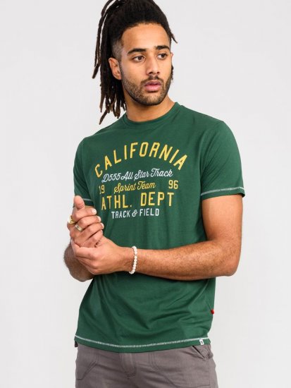 D555 Parnwell California Athletics Printed T-Shirt - Pólók - Nagyméretű pólók - 2XL-14XL