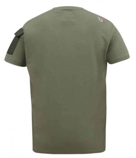 D555 Yarwell Printed T-Shirt With Sleeve Pocket - Pólók - Nagyméretű pólók - 2XL-14XL