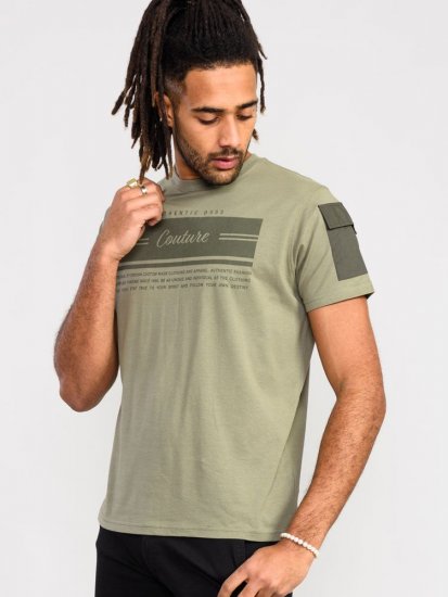D555 Yarwell Printed T-Shirt With Sleeve Pocket - Pólók - Nagyméretű pólók - 2XL-14XL