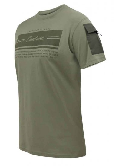 D555 Yarwell Printed T-Shirt With Sleeve Pocket - Pólók - Nagyméretű pólók - 2XL-14XL