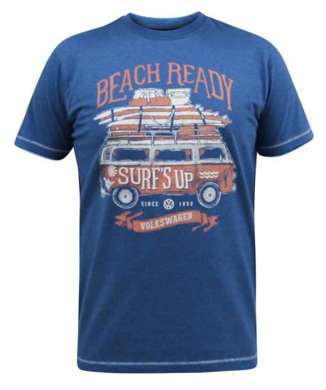 D555 Tavistock Official VW Surf'S Up Printed T-Shirt - Pólók - Nagyméretű pólók - 2XL-14XL