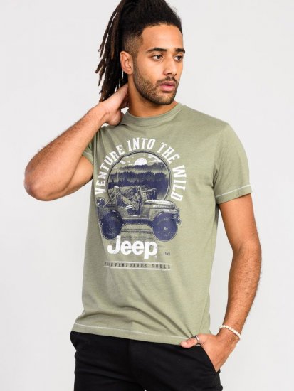 D555 Hibbert Official Jeep Printed T-Shirt - Pólók - Nagyméretű pólók - 2XL-14XL