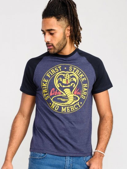 D555 Steeple Official Cobra Kai Printed T-Shirt - Pólók - Nagyméretű pólók - 2XL-14XL