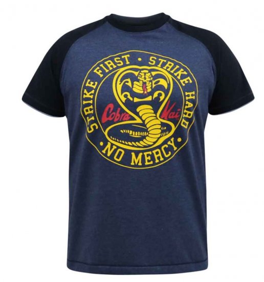 D555 Steeple Official Cobra Kai Printed T-Shirt - Pólók - Nagyméretű pólók - 2XL-14XL