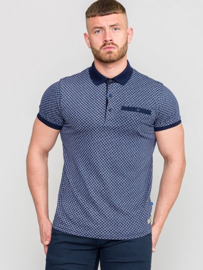D555 AXFORD Print Polo Shirt - Pólóingek - Galléros Pólók 2XL-8XL - Pólóingek 2XL-8XL