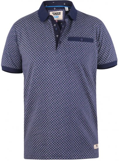 D555 AXFORD Print Polo Shirt - Pólóingek - Galléros Pólók 2XL-8XL - Pólóingek 2XL-8XL