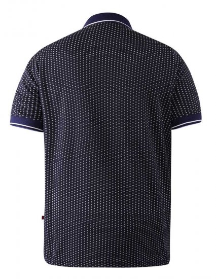 D555 Battersea Polo Shirt With Chest Embroidery Navy - Pólóingek - Galléros Pólók 2XL-8XL - Pólóingek 2XL-8XL