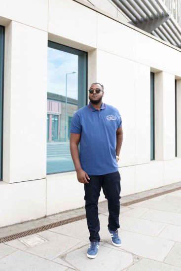 D555 Canning Chest Embroidery Polo Shirt Denim - Pólóingek - Galléros Pólók 2XL-8XL - Pólóingek 2XL-8XL