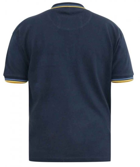D555 Hamford Pique Polo Shirt Navy - Pólóingek - Galléros Pólók 2XL-8XL - Pólóingek 2XL-8XL