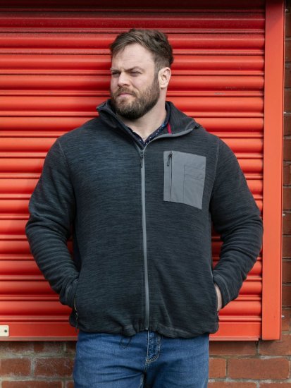 D555 Daly Quarter Zip Fleece Sweatshirt Fekete/Szürke - Pulóverek & kapucnis pulóverek - Pulóverek & Kapucnis pulóver 2XL-12XL