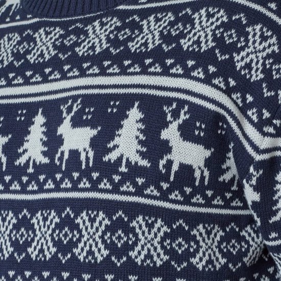 North Latitude 63144 Fjell Reindeer Knit Tengerészkék - Pulóverek & kapucnis pulóverek - Pulóverek & Kapucnis pulóver 2XL-12XL