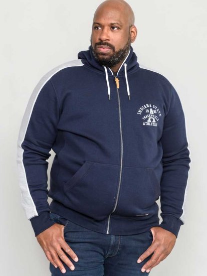 D555 Eaton Full Zip Hoodie Navy - Pulóverek & kapucnis pulóverek - Pulóverek & Kapucnis pulóver 2XL-12XL